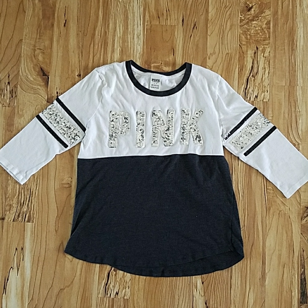 *SOLD* VS PINK 3/4 sleeve tee